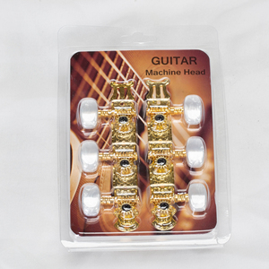 Accordeurs <span class=keywords><strong>de</strong></span> <span class=keywords><strong>guitare</strong></span> classique dorés <span class=keywords><strong>de</strong></span> haute précision - Conception à engrenage ouvert fluide, chevilles métalliques résistantes à la corrosion pour la réparation <span class=keywords><strong>de</strong></span> guitares - Product Image 1