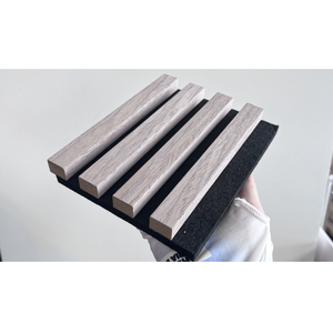 Panel de pared WPC MDF, madera de ciprés, azulejos de techo acústicos, revestimiento de paredes <span class=keywords><strong>para</strong></span> exteriores, tablero de insonorización - Product Image 5