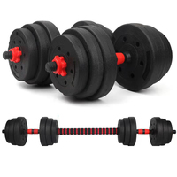 Vente en gros 40KG 50KG Gym Fitness Équipement de musculation Sécurité professionnelle Ensemble d'haltères et d'haltères réglables