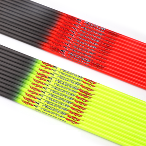 ACCMOS Professional Carbon Coated Aluminum Arrows | 32 Inch, Spine 400, ID 3.2mm For Target & Competition