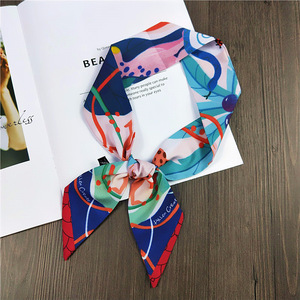 Mới Nhất Túi Khăn Động Vật In Lụa Khăn Phụ Nữ Túi Nhỏ Băng Thời Trang Nữ Tóc Băng Thời Trang Túi Xách Skinny - Product Image 5