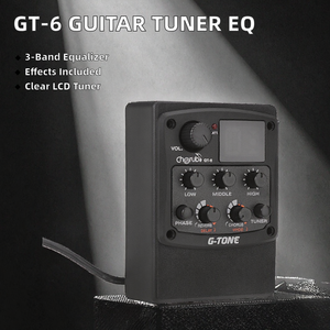 批发 <span class=keywords><strong>Cherub</strong></span> GT-6 3 频段 EQ 原声吉他前置放大器压电拾音器 - Product Image 2