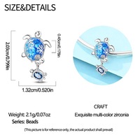 Ensemble de bijoux perlés pour enfants avec pendentif crabe en cristal océanique - Bracelet et collier en cuivre plaqué argent - Cérémonie de remise des diplômes - Meilleure vente