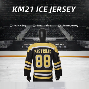 Maillot de hockey sur glace unisexe à manches longues en polyester sublimé respirant, coupe classique pour adulte, idéal pour l'été - Product Image 2