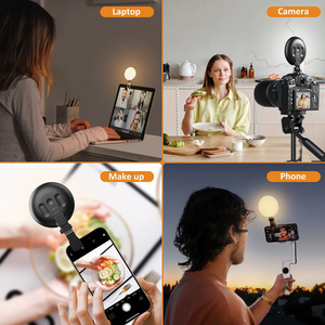 Support de pince pour téléphone lumière LED caméra photographie enregistrement vidéo en ligne diffusion en direct Mini lampe de poche beauté maquillage séance <span class=keywords><strong>photo</strong></span> - Product Image 6