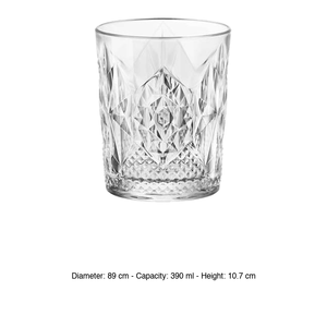 แก้วบาร์เทนเดอร์สโตน DOF 39 cl Bormioli Rocco สูง 10.7 ซม. เส้นผ่านศูนย์กลาง 8.9 ซม. - Product Image 3