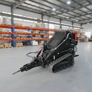 รถตักล้อยางขนาดเล็กแบบตีนตะขาบสำหรับงานเกษตร ใช้เครื่องยนต์เบนซิน 13.5 กิโลวัตต์ พร้อมมอเตอร์ PLC  อเนกประสงค์ สำหรับตักดินและกำจัดหิมะ - Product Image 4