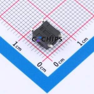 TS017A-TBY1EH4.3 Tactile Switch SMD-4P,6.1x6.1mm Switch Single Pole Single Throw Round Button 1.8N Vertical Mount - Product Image 2