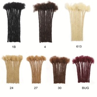 Estensioni per Dreadlock Ombre Fatte a Mano con Capelli Umani al 100% Afro Kinky Bulk Twist per Uomo - Prezzo all'Ingrosso