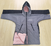 Robe de surf coupe-vent sur mesure grande taille pour hommes et femmes, robe de change imperméable, parka de bain pour enfants