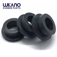 Bouchon en caoutchouc Oeillet rond 9 mm en forme de t Protection de joint en caoutchouc Bouchons de trou flexibles pour tuyau de câble Noir