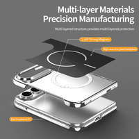 Étui de téléphone pliable magnétique avec film de protection intégré pour écran avant pour iPhone DUO, coque de protection en verre pour Samsung Fold 8