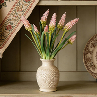 1 pièce de jacinthe artificielle en latex (Muscari) pour bouquets de vase, décoration maison, bureau, mariage