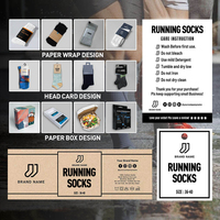 Chaussettes de course athlétiques personnalisées de haute qualité avec logo, semelle en tissu éponge, coussinets anti-ampoules, hauteur genou, pour marathon