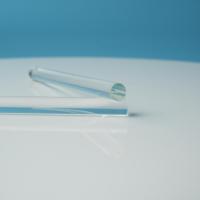 Lentille transparente de tige de guide de lumière en verre optique résistant à la température de Borosilicate élevé de forme personnalisée d'usine pour laboratoire