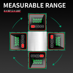 90 ° * 4 Digitale Hoekmeting Tool Niveau Box Dip Meter Hoek Finder Schuine Meter Gauge Kubus Gradenboog Inclinometer - Product Image 2
