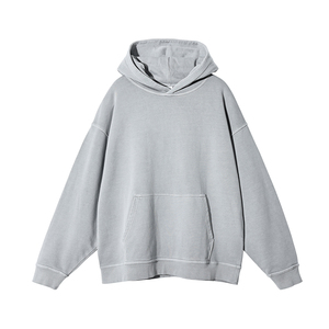 Sweats à capuche brodés 420gsm Top Qualité Heavyweight Puff Print Hoodies Hommes 100% Coton Sweat-shirt à capuche brodé personnalisé - Product Image 2