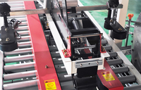 Machine à sceller les cartons pliante entièrement automatique à double bande pour ligne de production d'emballages