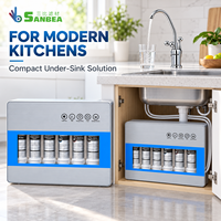 Système de filtration d'eau sous évier à 6 étapes, purificateur d'eau domestique avec cartouche filtrante PP CTO UDF EED UF T33