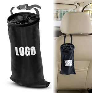 Sacs pliables promotionnels en gros, poubelle de voiture réglable personnalisée, sac de rangement pour déchets avec logo - Product Image 1