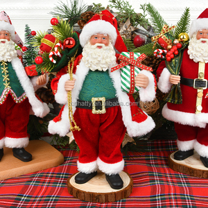 Figura de Santa Claus Hecha a Mano, Ecológica, Roja y Blanca, 27x15cm, para Decoración de Ventanas de Centros Comerciales y Hogares, Compras Navideñas, Fábrica de Artículos Navideños - Product Image 4