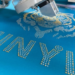 <span class=keywords><strong>Machine</strong></span> à broder informatisée à strass mixtes thermocollants, moteur haute précision, écran tactile, fonctionnement automatique avec roulement - Product Image 5