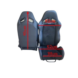 Sièges de course haute performance en cuir, type baquet Pro, avec fixation latérale, compatibles harnais 5 points, pour voitures/SUVs, direct usine - Product Image 4