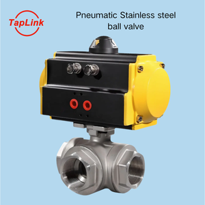 Edelstahl-Gewinde kugeldruck 3-Wege-Ventil Einfach betätigte pneumatische Leistung OEM Anpassbar für <span class=keywords><strong>Gas</strong></span> medien - Product Image 3