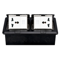 FUPAI FPR-200C Prise de sol escamotable trois-en-un 4 prises NFC IP44 UE 16A USB-A/USB-C