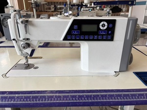 Machine <span class=keywords><strong>à</strong></span> <span class=keywords><strong>coudre</strong></span> industrielle robuste QS-S6H <span class=keywords><strong>à</strong></span> point noué simple avec coupe-fil automatique et pied presseur automatique, grand crochet - Product Image 3