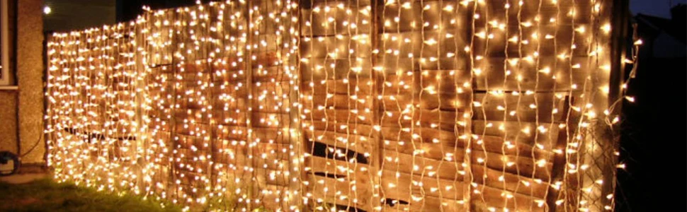 Holiday Lighting Home Christmas Party Fairy Light Indoor LED Curtain Christmas Lights Curtain