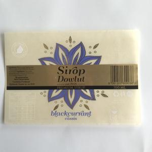 Selbst klebender kunden spezifischer Druck Klare Goldfolie aufkleber Transparentes Logo-Etikett - Product Image 3