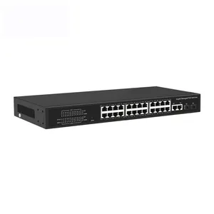 Managed L2 POE Switch 24 poe IT Network Switch 24-port 1000M Managed Ethernet POE switch with 4 SFP ports