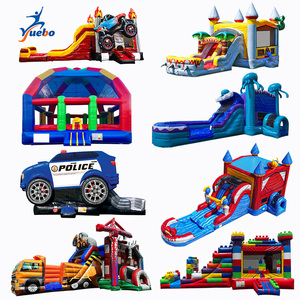 屋外用インフレータブルキャッスルバウンサー、インフレータブルバウンシーキャッスル、バウンスハウス、バウンスハウス、子供用スライド付き商業用コンボ - Product Image 3