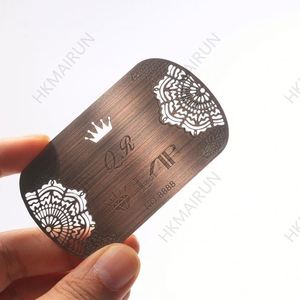 Carte de visite en métal gravée au laser sur le thème des animaux, promotionnelle pour les entreprises, directement de l'usine - Product Image 1