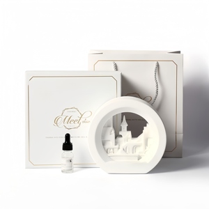 Nouveau design de bougie diffuseur d'huiles essentielles arôme sans flamme pour lampe en plâtre avec logo personnalisé lumière parfumée anti-<span class=keywords><strong>moustique</strong></span> main - Product Image 6