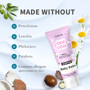 Marque privée 227ml Multifonction Baume pour bébé Pommade apaisante Huile de lotion à base de <span class=keywords><strong>lait</strong></span> pour les soins de la peau du corps pour les peaux sensibles Eczéma - Product Image 3