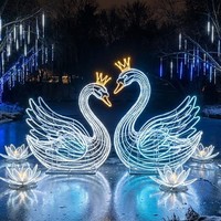 Décoration de lanternes personnalisées de grande taille pour parcs d'attractions, pour une utilisation en intérieur/extérieur, spectacle de lumière pour parcs à thème, Noël