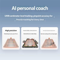 Machine à balles de tennis portable, équipement intelligent en ABS avec contrôle par application pour l'entraînement