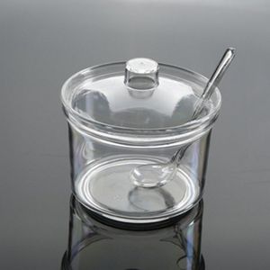 Transparent Condiment Set With Vinegar Bottle Chili Oil Jar And Toothpick Holder For Kitchen <b>Storage</b> <b>Tray</b> Oval Shape - Product Image 3