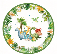 Ensemble de fournitures pour fête d'anniversaire sur le thème des dinosaures DAMAI pour enfants, décorations de fête d'anniversaire pour garçons, décorations de fête pour enfants sur le thème des dinosaures rugissants