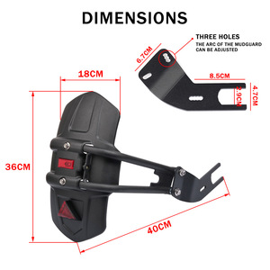 Protector trasero modificado para motocicleta Yamaha TMAX530 TMAX560 aplicable, guardabarros trasero, soporte trasero - Product Image 6
