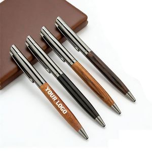 Bolígrafo de Lujo para Negocios, Ecológico, de Madera, con Punta de Bola, con Logotipo Personalizado, Juego de Bolígrafos de Regalo - Product Image 1