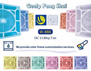 High Efficiency Color Pink Drop Ceiling Fan Reliable Air Circulation With ECO Design - Product Image 2