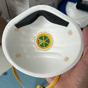 OEM masker wajah sekali pakai KN95 masker perlindungan wajah 3D FFP2 masker debu pabrik grosir masker hidung konstruksi dengan katup - Product Image 4
