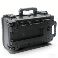 Valise de transport robuste en plastique PP étanche IP67 avec poignée télescopique et mousse de rembourrage, 559x358x233mm, prix usine, OEM