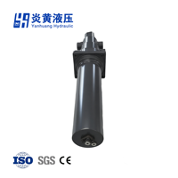 Cilindro Hidráulico Telescópico Multietapa de Acero Inoxidable YANHUANG con Recubrimiento de Cromo Duro, Carrera de 1366 mm, Presión de 10 MPa, Personalizable