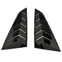 Pour Ford Mustang S650 GT 2024 2025 – Cache de rétroviseur arrière en ABS noir brillant à motif fibre de carbone pour fenêtre à persiennes – Accessoires