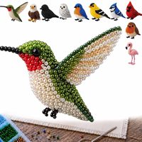 Kit de Bricolage en Gros de Perles 3D Animaux Assortis (Grenouille, Pieuvre, Chat) – Ensemble de Perles Artisanales pour Débutants, Cadeau Fait Main pour Adultes et Adolescents, Décoration