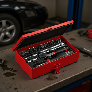 Juego de llaves de vaso de 1/4 de pulgada, 612 piezas, kit de herramientas profesional para mecánicos, para reparación automotriz - Product Image 3